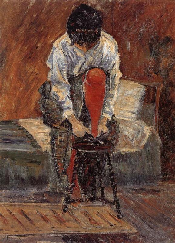 Paul Signac Red silk stockings oil painting picture